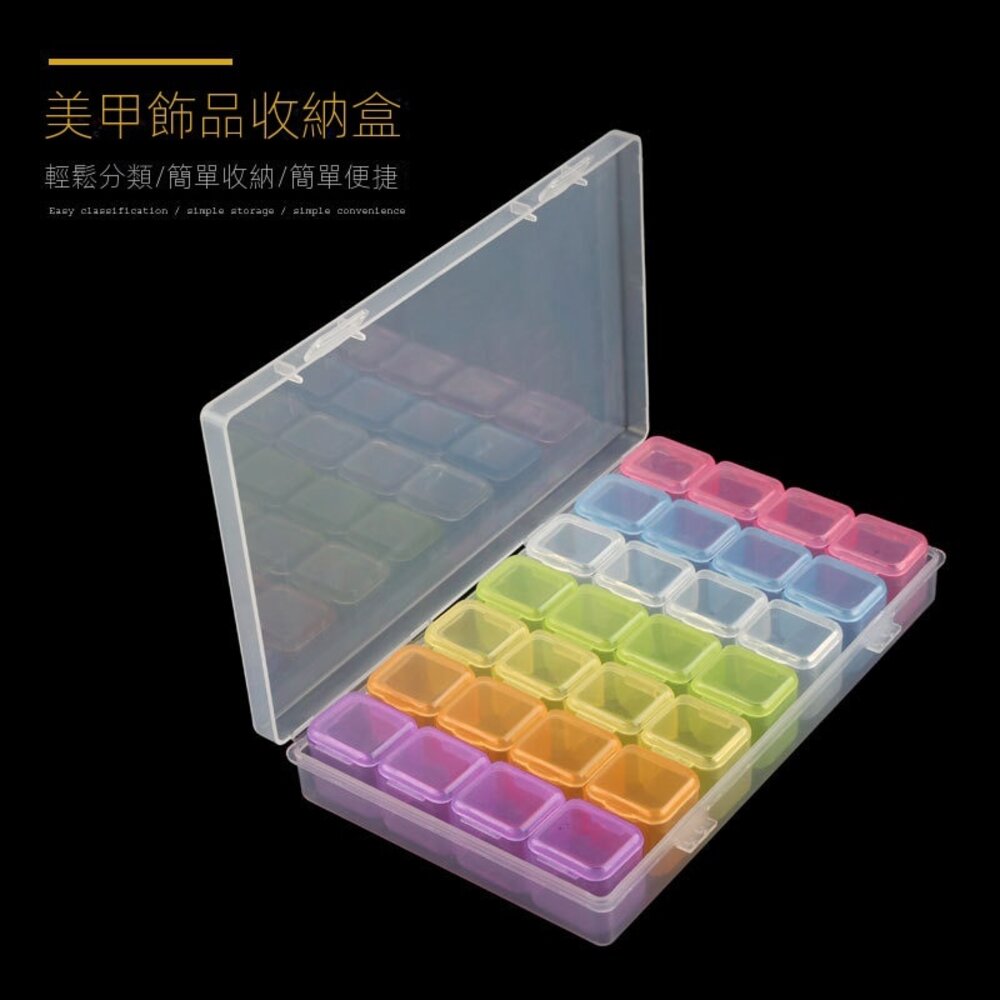 透明多功能收納盒 透明首飾盒 耳釘項鏈耳飾收納盒 耳環整理盒 飾品收納 藥品分類盒 送禮-圖片-7