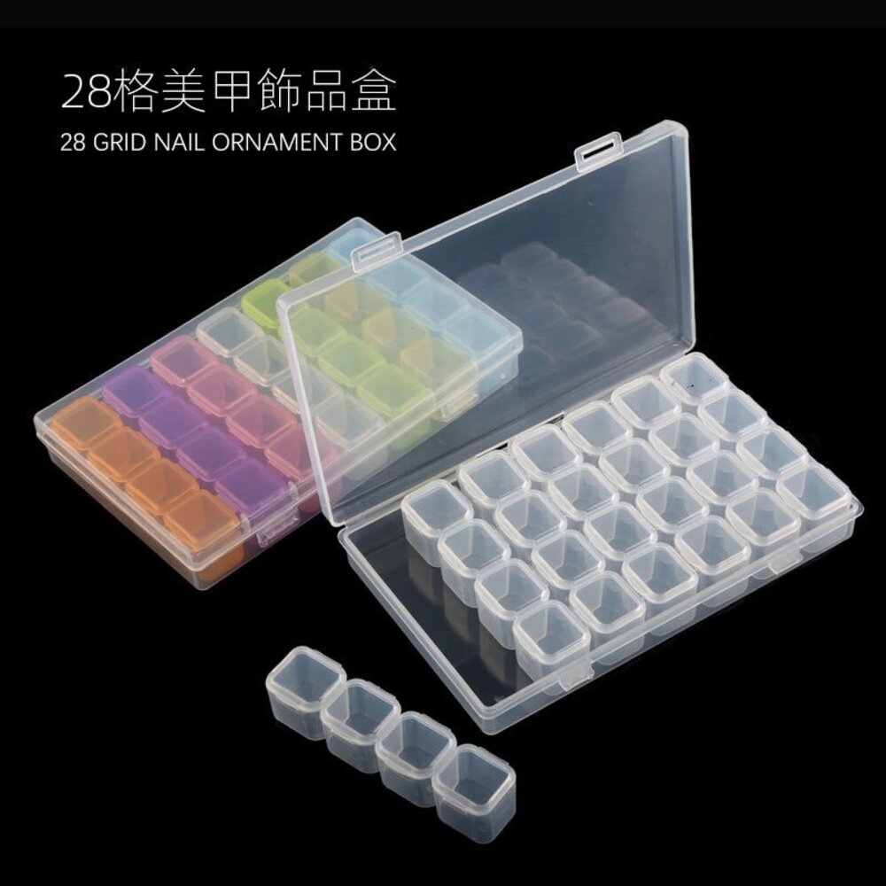 透明多功能收納盒 透明首飾盒 耳釘項鏈耳飾收納盒 耳環整理盒 飾品收納 藥品分類盒 送禮-圖片-8