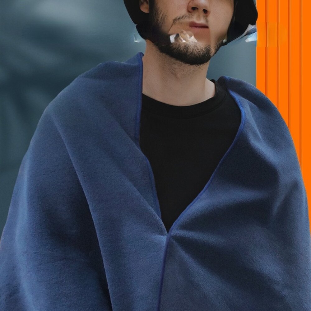 USB充電電熱毯 發熱毯 電熱毯 三檔調溫發熱披肩 保暖毯 多用途毛毯 禮物 送禮-圖片-6