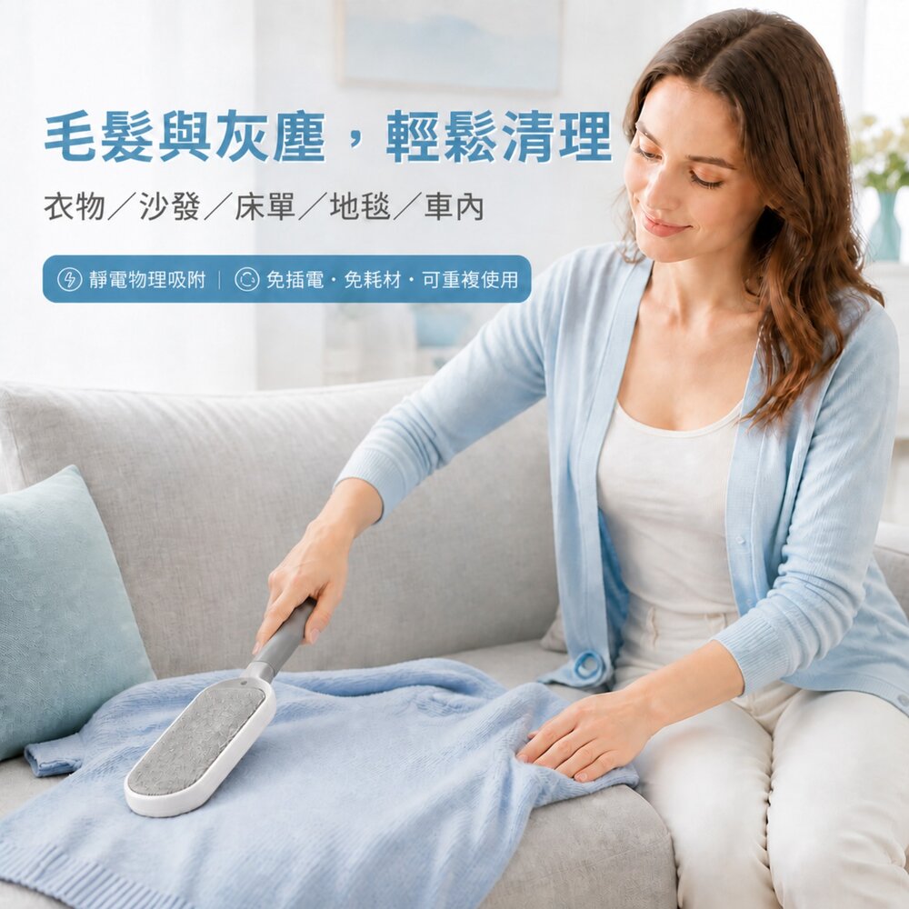 衣物靜電黏毛器 寵物除毛器 靜電除毛刷 家用刷毛神器 刷毛神器 黏毛器 送禮-圖片-3