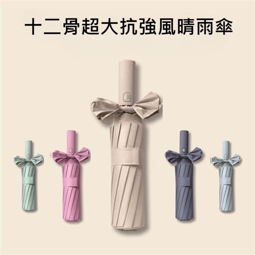 211117-00833-德國款十二骨自動傘 全自動晴雨傘 遮陽傘 超大傘面 晴雨兩用傘 自動傘 一鍵開合 母親節禮物