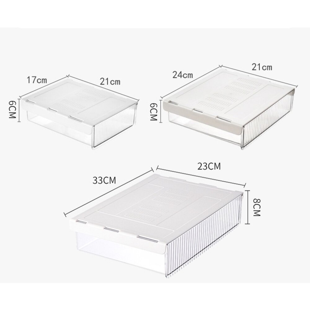 辦公室抽屜式收納盒 隱形抽屜 文具收納盒 辦公室桌文具收納櫃 黏貼式抽屜 送禮-圖片-7