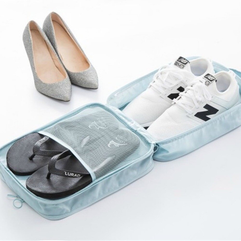 旅行防水鞋子收納袋 鞋子旅行防塵袋 運動鞋包 收納鞋袋 防水防潮收納鞋袋 鞋袋 鞋子收納 送禮-圖片-4