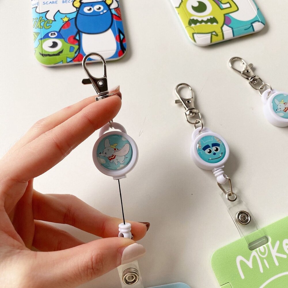 怪獸電力公司證件卡套 小飛象 伸縮易拉扣 學生證 門禁卡 悠遊卡 卡套 員工證 送禮-圖片-4