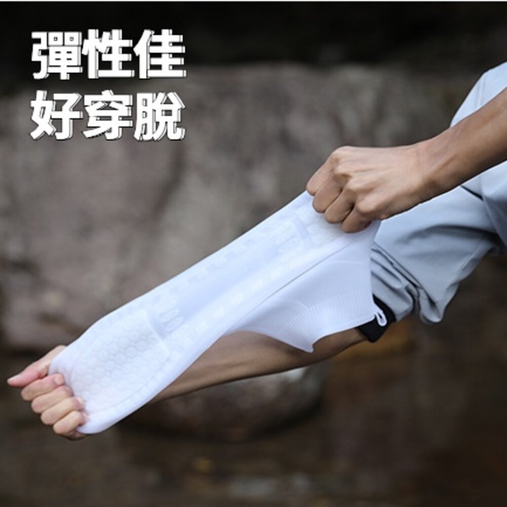 防滑防水鞋套 加厚耐磨防雨鞋套 騎行鞋套 戶外雨天鞋套 防雨鞋套 鞋套 送禮-圖片-1