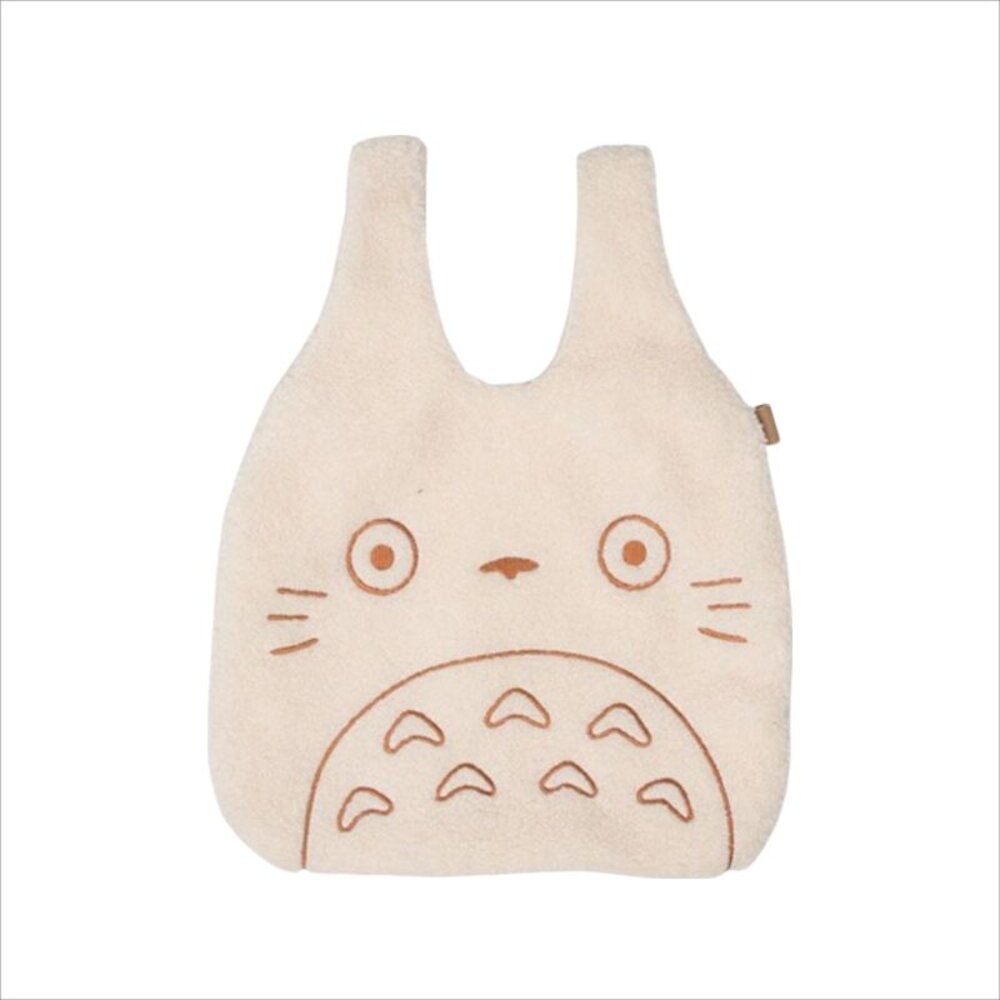 龍貓造型絨毛手提袋 燈芯絨 軟毛絨提袋 龍貓造型提袋 百搭手提袋 禮物 送禮-圖片-1