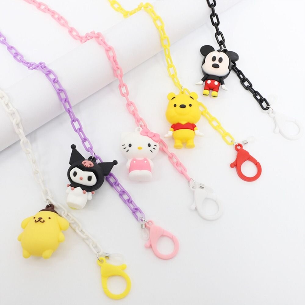 卡通口罩掛繩 口罩鏈 口罩掛鏈 兒童口罩繩 口罩收納 口罩掛繩 送禮-圖片-3