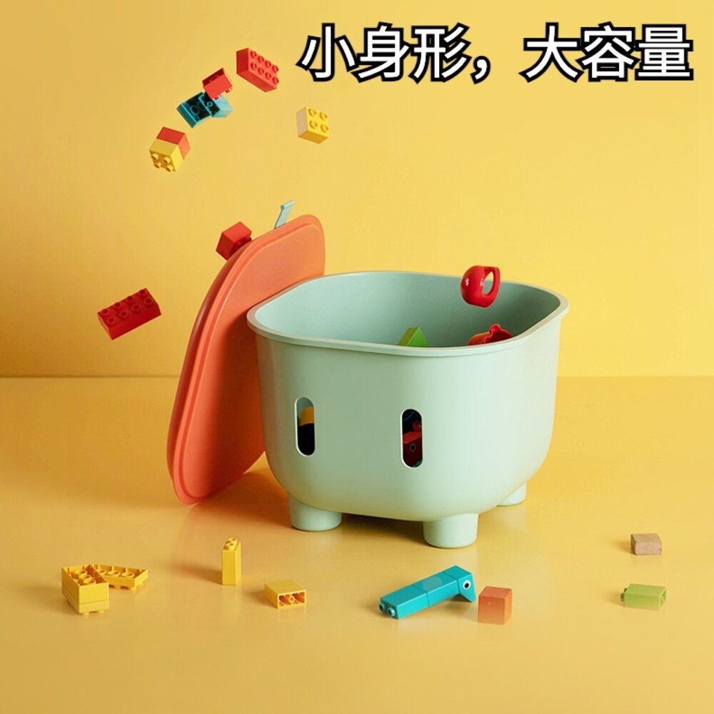 兒童儲物收納凳 收納凳 雙拼色多功能收納凳 寶寶玩具收納凳 送禮-圖片-3