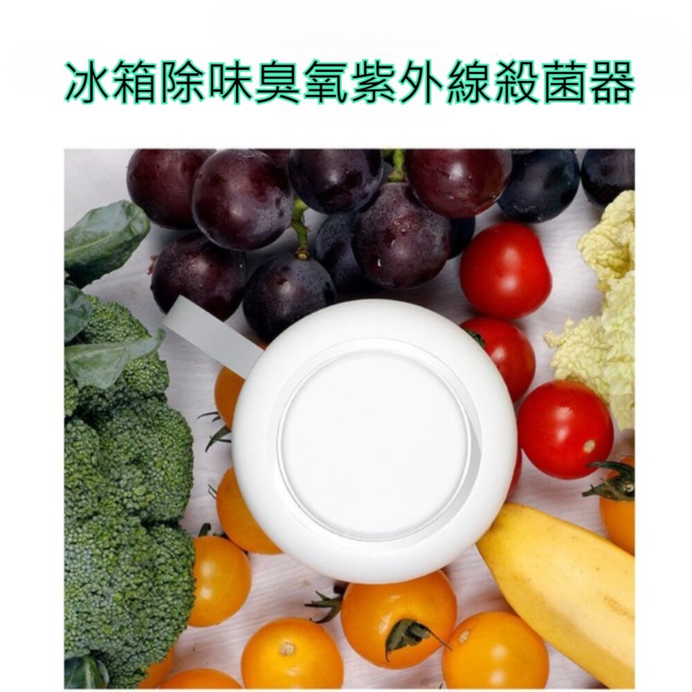 220111-00002-冰箱除味臭氧紫外線殺菌器 冰箱除臭器 車用空氣淨化器 除菌器 消毒器 殺菌消毒 家用電器 送禮