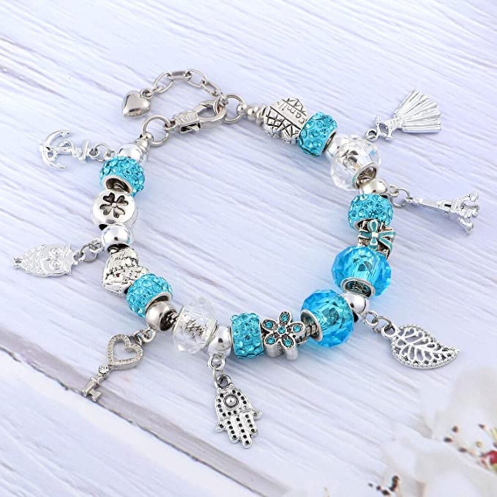 兒童DIY串珠手鍊組 手鏈製作工具包 兒童串珠飾品 女孩 女童 生日禮物 送禮-圖片-6