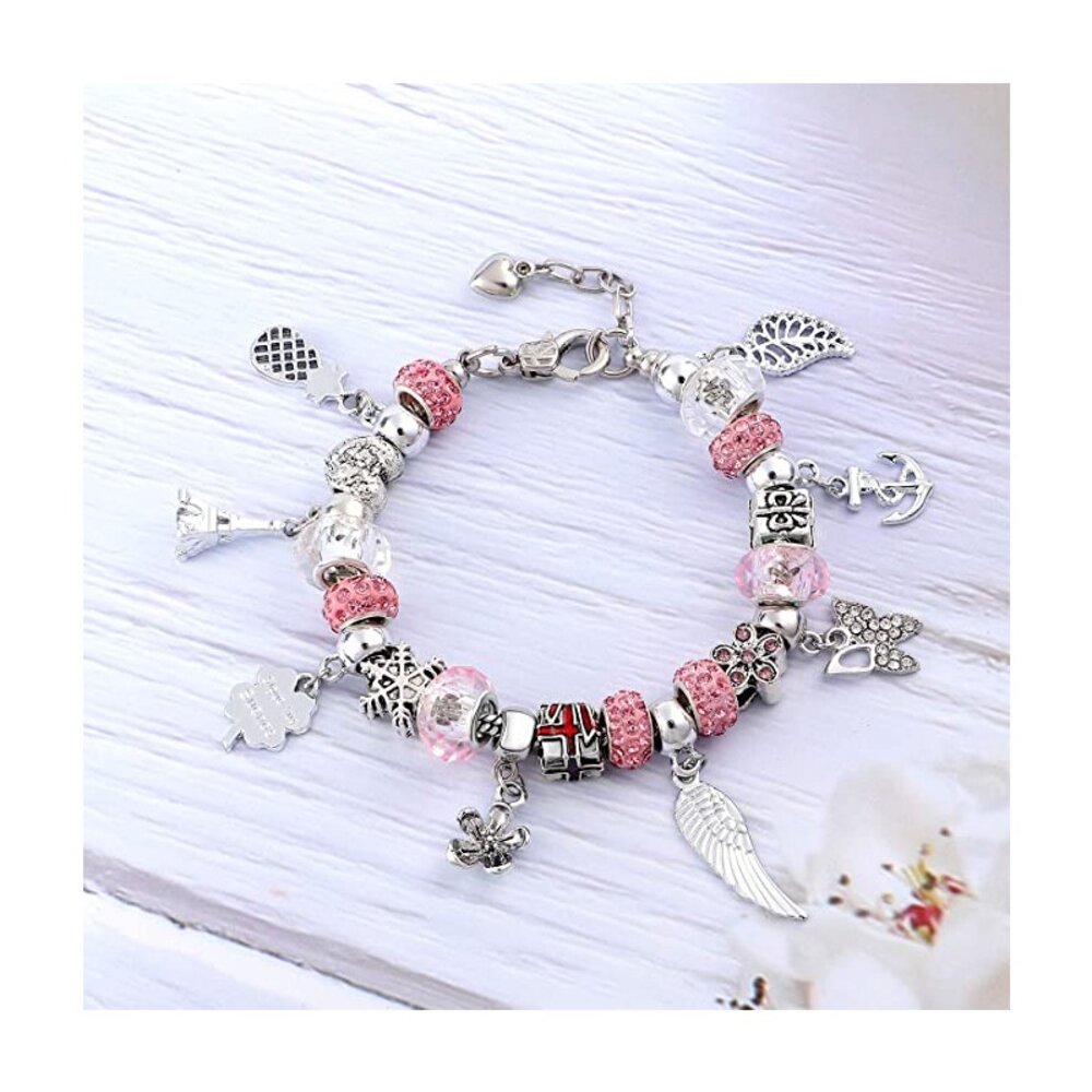 兒童DIY串珠手鍊組 手鏈製作工具包 兒童串珠飾品 女孩 女童 生日禮物 送禮-圖片-7