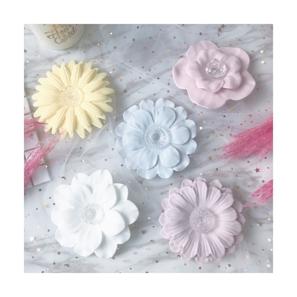 日式花瓣造型杯蓋 花朵造型杯蓋 日本秋冬新款 雛菊 櫻花 山茶花 蓮花 送禮-圖片-1