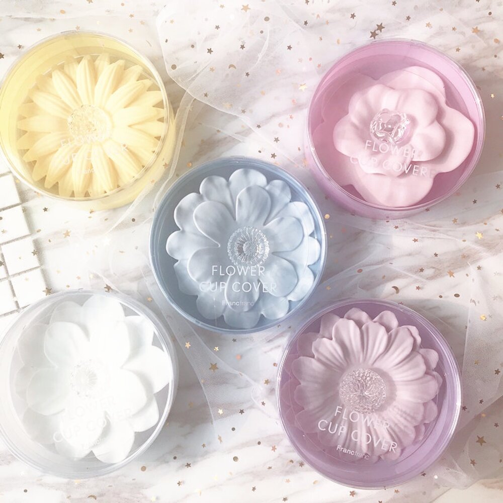 日式花瓣造型杯蓋 花朵造型杯蓋 日本秋冬新款 雛菊 櫻花 山茶花 蓮花 送禮-圖片-2