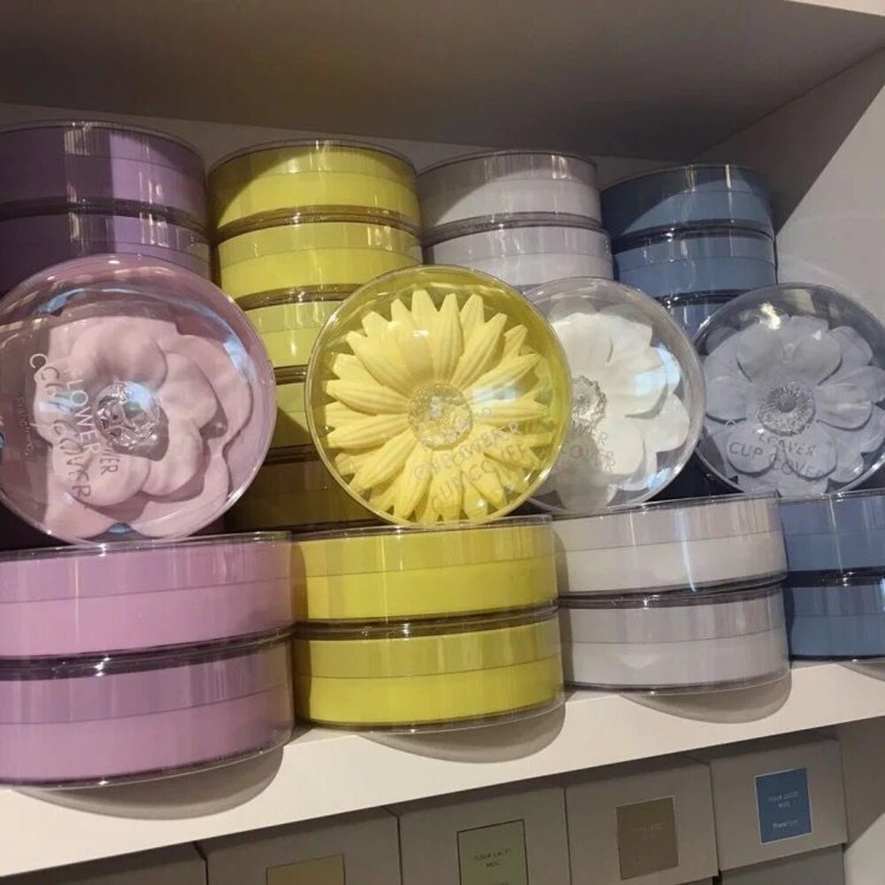 日式花瓣造型杯蓋 花朵造型杯蓋 日本秋冬新款 雛菊 櫻花 山茶花 蓮花 送禮-圖片-4