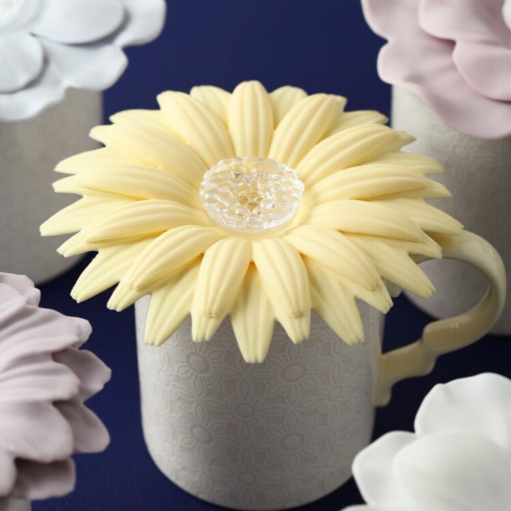 日式花瓣造型杯蓋 花朵造型杯蓋 日本秋冬新款 雛菊 櫻花 山茶花 蓮花 送禮-圖片-5