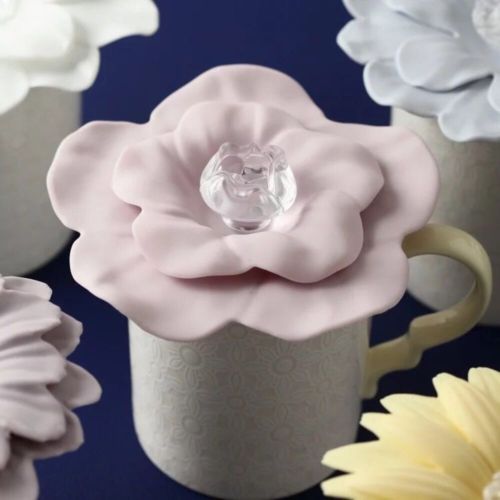 日式花瓣造型杯蓋 花朵造型杯蓋 日本秋冬新款 雛菊 櫻花 山茶花 蓮花 送禮-圖片-10