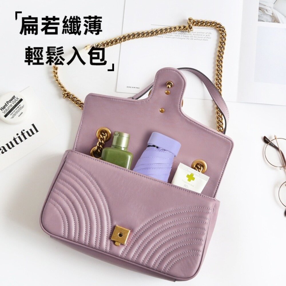 六折扁迷你口袋傘 折疊傘 晴雨兩用遮陽傘 摺疊傘 輕量防紫外線雨傘 送禮-圖片-2