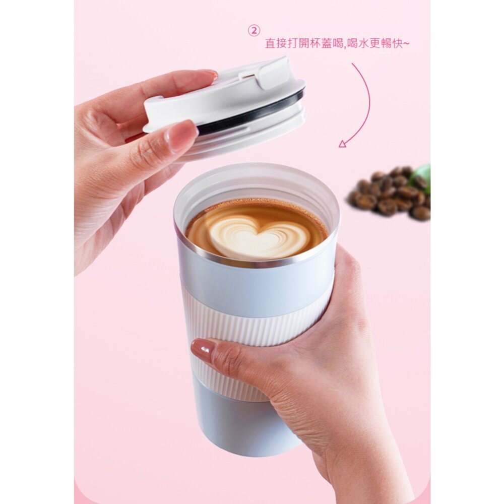 陶瓷內膽咖啡隨行杯 保溫杯 冰霸杯 咖啡杯 便攜隨行杯 外帶杯 陶瓷內層不留異味保冷送禮 送禮-圖片-9