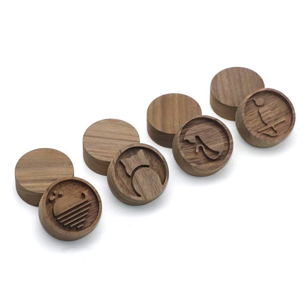 造型精油擴香木 黑胡桃木 家用木質擺件 隨身擴香器 貓咪造型 送禮-圖片-5