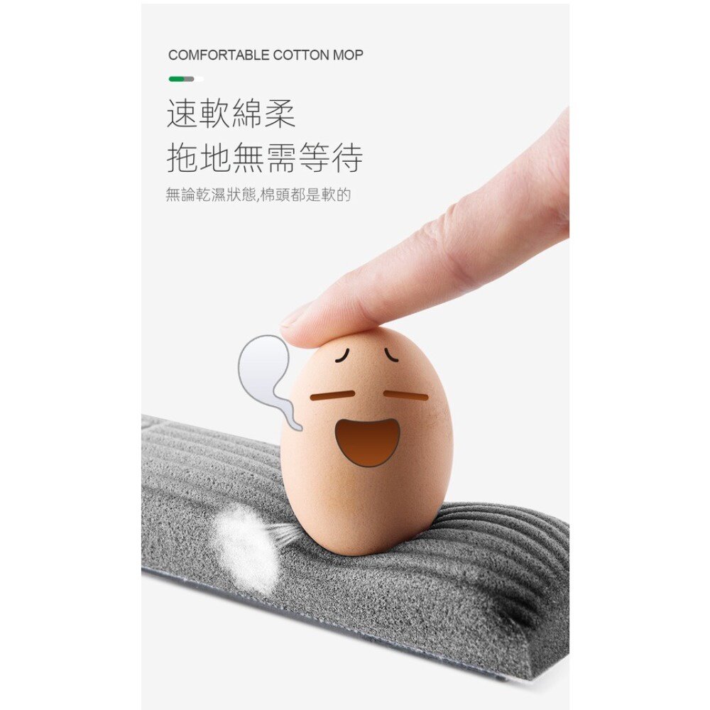 免手洗懶人海綿拖把 吸水拖把 膠棉拖把 拖把組 旋轉拖把 更換棉頭 拖地神器 送禮-圖片-3
