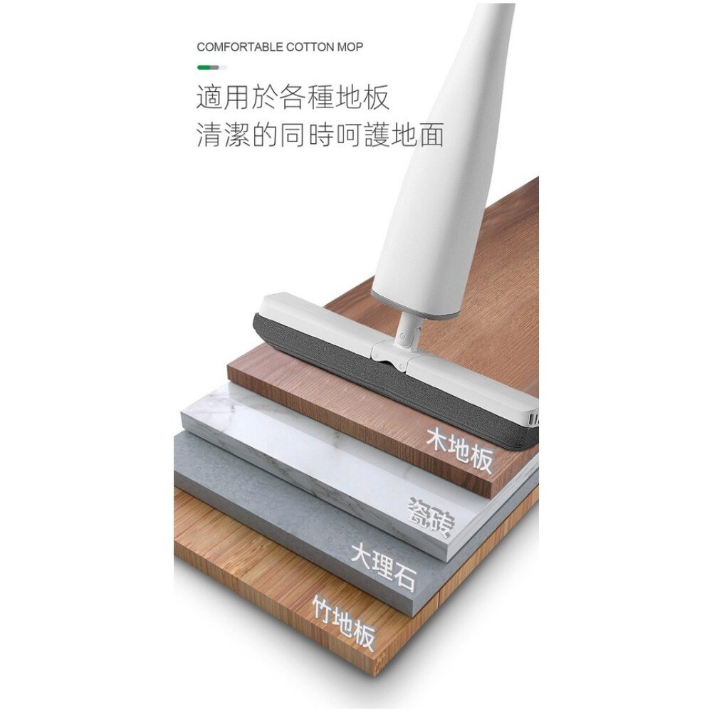 免手洗懶人海綿拖把 吸水拖把 膠棉拖把 拖把組 旋轉拖把 更換棉頭 拖地神器 送禮-圖片-7