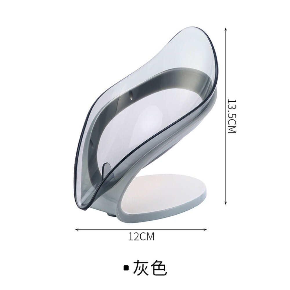樹葉型瀝水肥皂盒 可拆卸設計 免打孔不積水 浴室小物 送禮-圖片-8