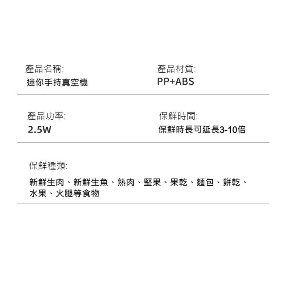 迷你手持真空機 家用真空封口機 保鮮 密封袋可重複使用 送禮-圖片-9