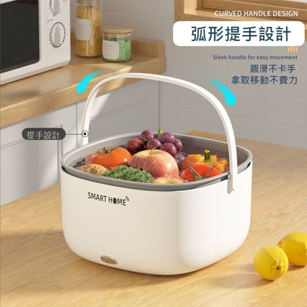 家用超音波清洗籃 果蔬清洗機 分離式洗滌籃 濾水籃 送禮-圖片-4