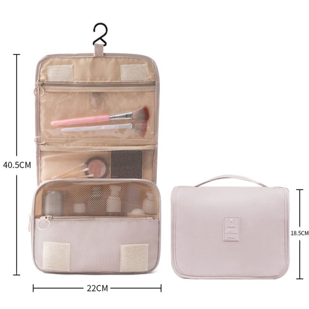 旅行便攜掛鈎洗漱包 旅行洗漱包 旅行化妝包 收納包 大容量洗漱包 送禮-圖片-4