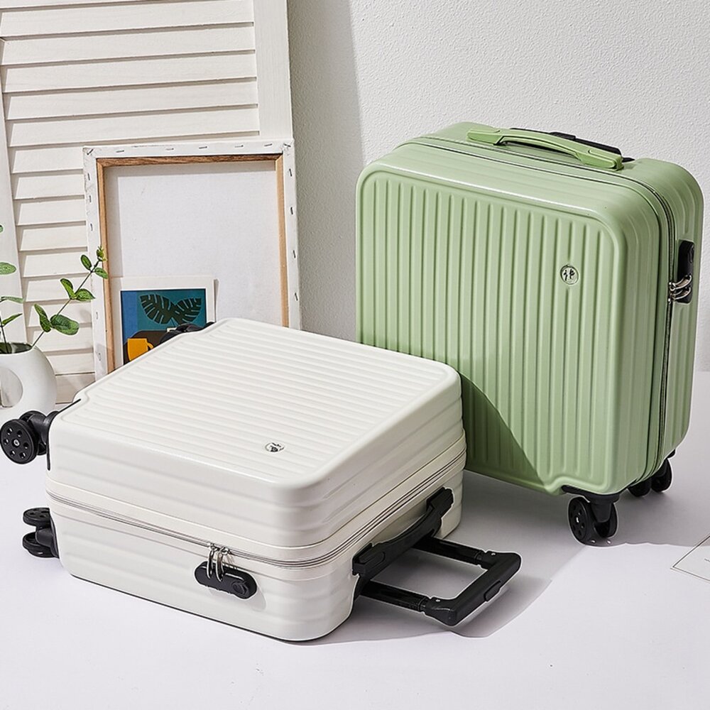 直條紋小型行李箱 20吋_18吋行李箱 登機箱 拉桿箱 旅行箱 加厚抗壓 送禮-圖片-8