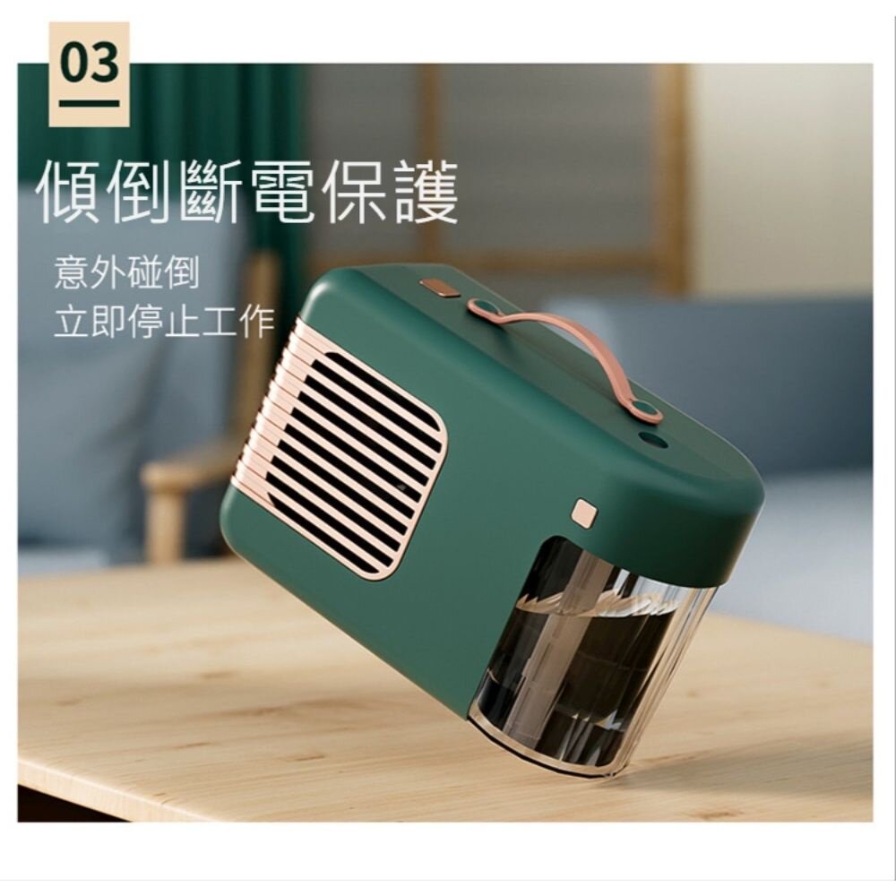 小型加濕暖風機 桌面暖氣機 暖風機推薦 加濕香薰暖風三合一 傾倒斷電保護 送禮-圖片-5