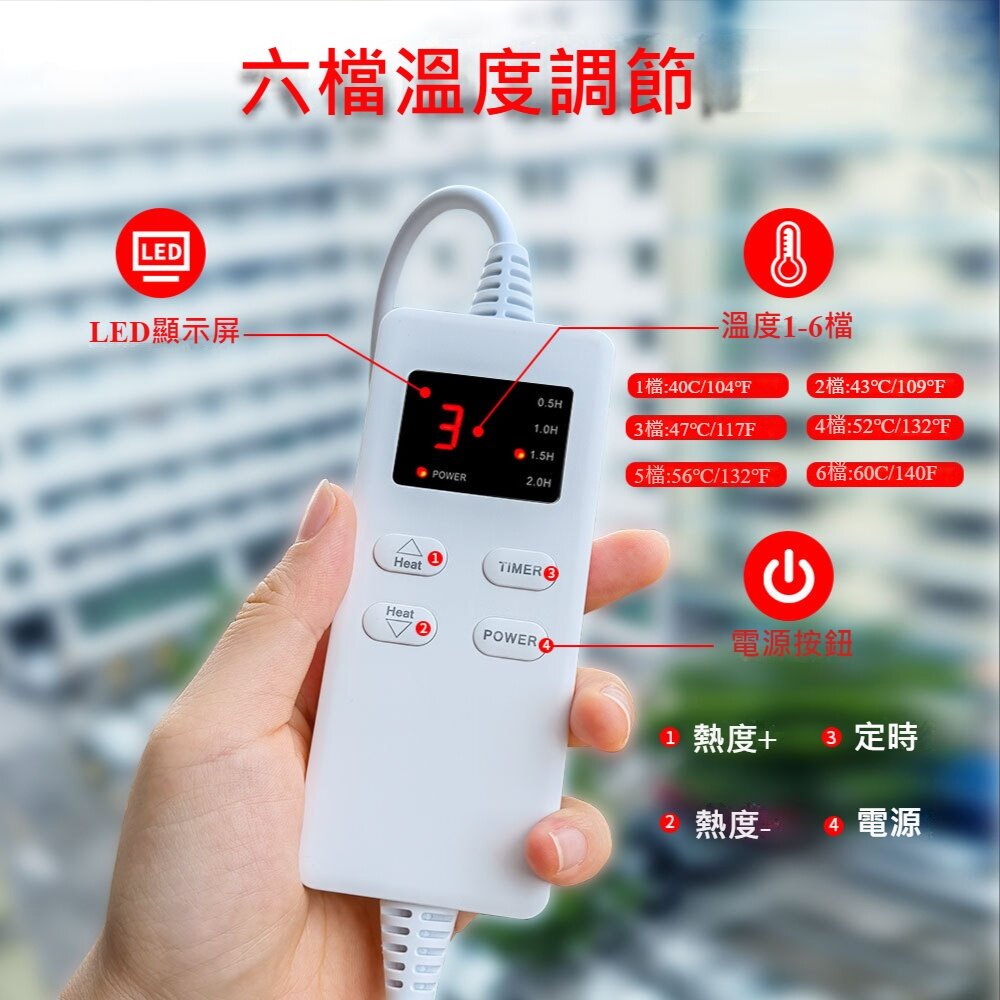 恆溫保暖發熱毯 電熱毯 家用保暖墊 熱敷毯 保暖披肩 復健保暖 送禮-圖片-3