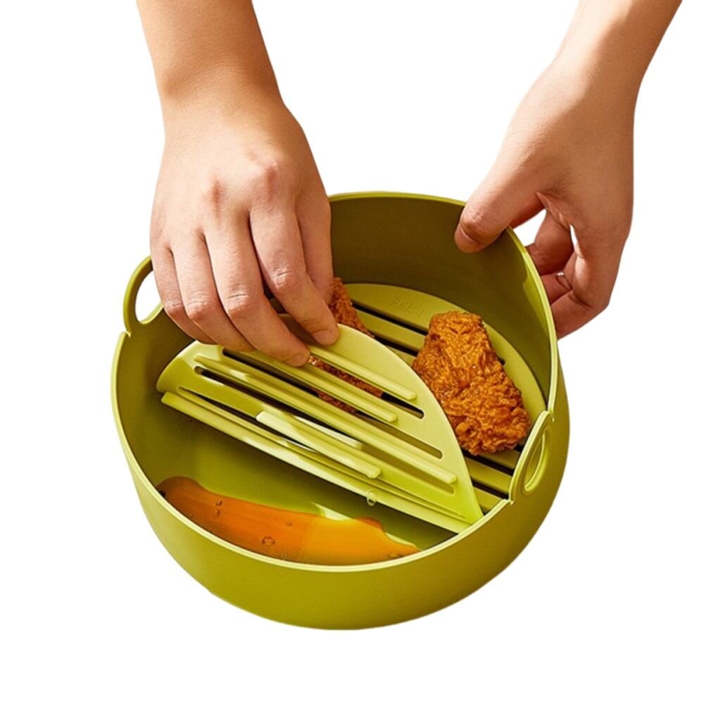 分離式矽膠燒烤盤 食品級耐高溫矽膠燒烤盤 烤箱微波爐氣炸鍋矽膠碗 220度 送禮-圖片-11