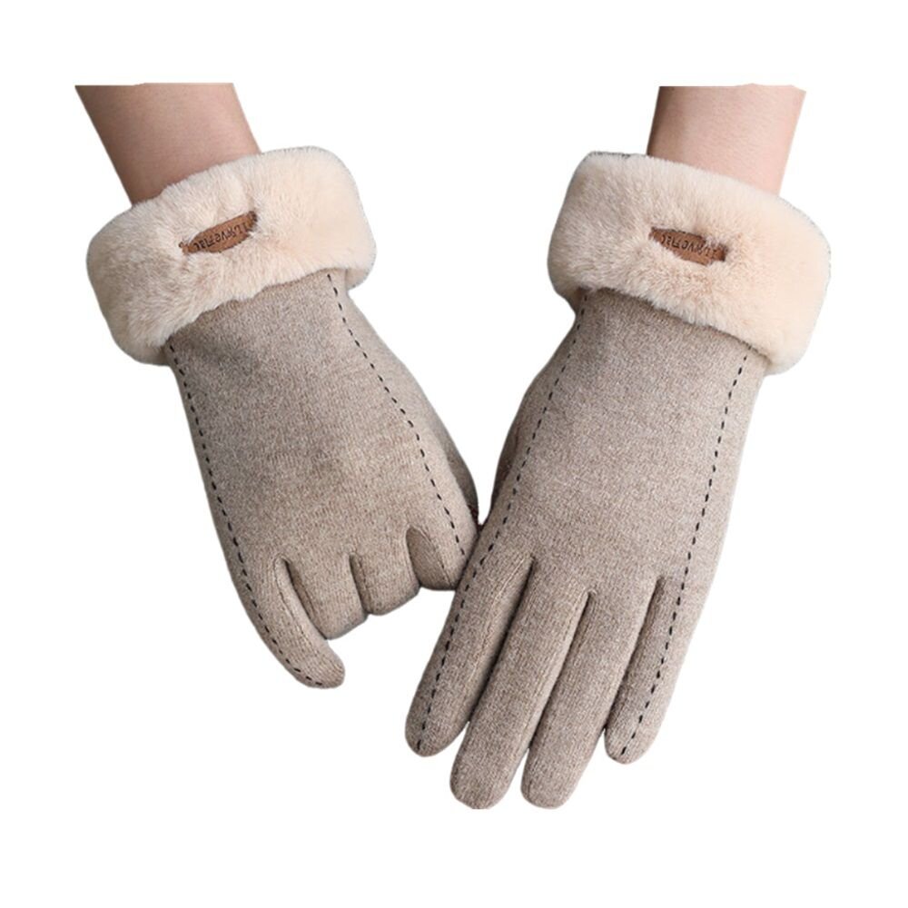 法式香風羊絨保暖手套 加絨加厚防風觸控 防寒手套 機車手套 戶外騎車保暖 70%羊毛 送禮-圖片-8