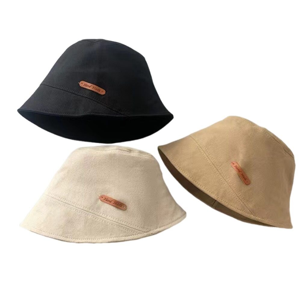 純棉平頂漁夫帽 帽子女 韓版 遮陽帽 顯臉小 大頭圍 時尚 送禮-圖片-8