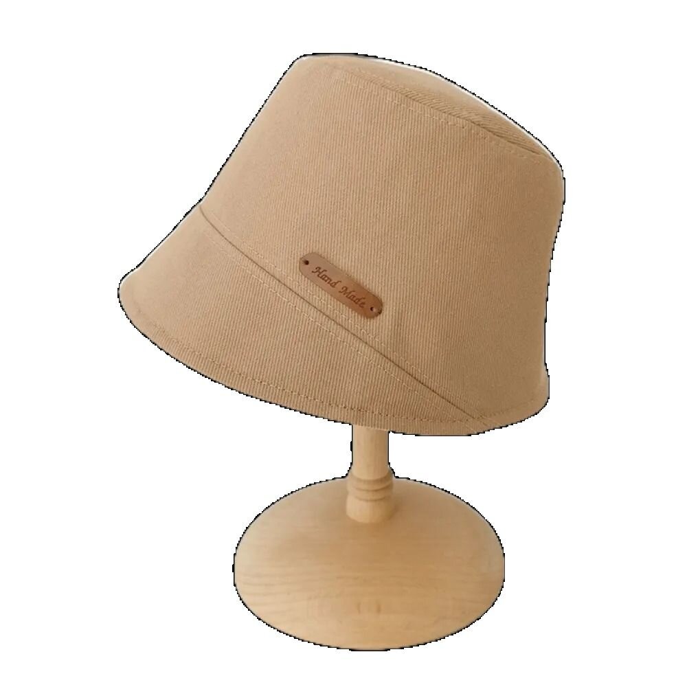 純棉平頂漁夫帽 帽子女 韓版 遮陽帽 顯臉小 大頭圍 時尚 送禮-圖片-10