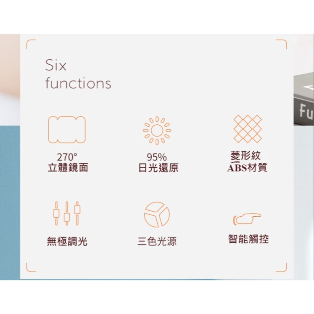 三折led化妝鏡 放大化妝鏡 折疊化妝鏡 帶燈化妝鏡 補光化妝鏡 大鏡子 送禮-圖片-7