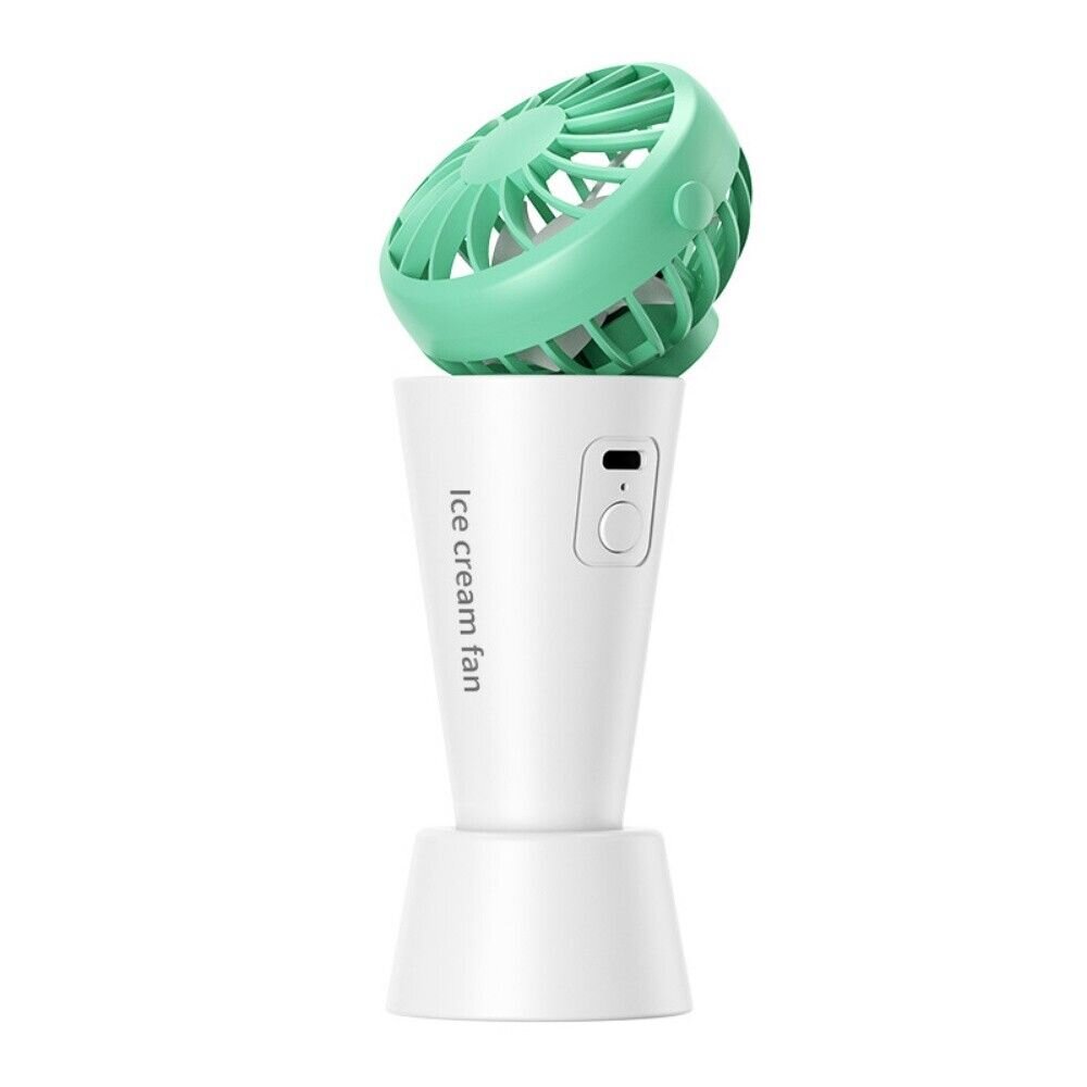 冰淇淋四合一隨身風扇 USB充電 桌面風扇 夾腰風扇 掛脖風扇 手持小風扇 2023新款 送禮-圖片-2