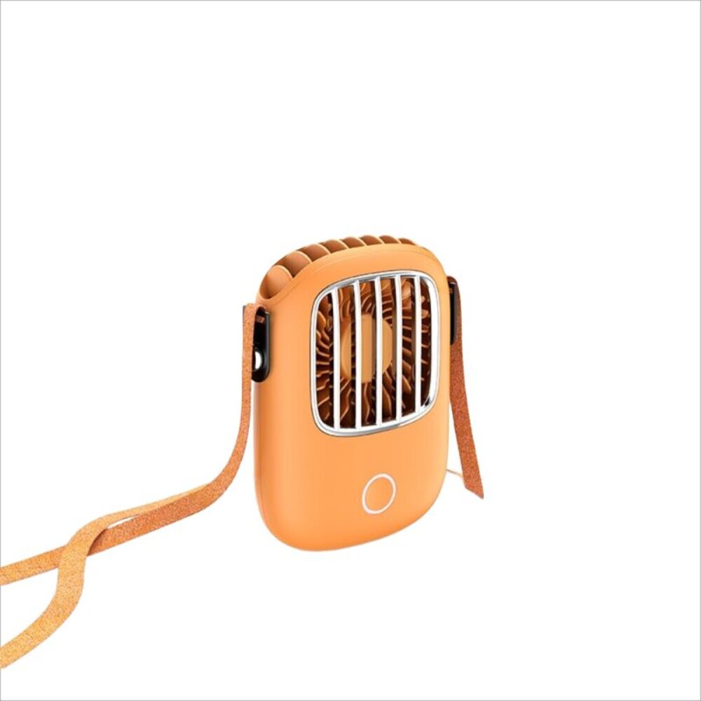 復古掛脖小風扇 手持小風扇  便攜式 隨身迷你 USB充電 續航力長 送禮-圖片-1