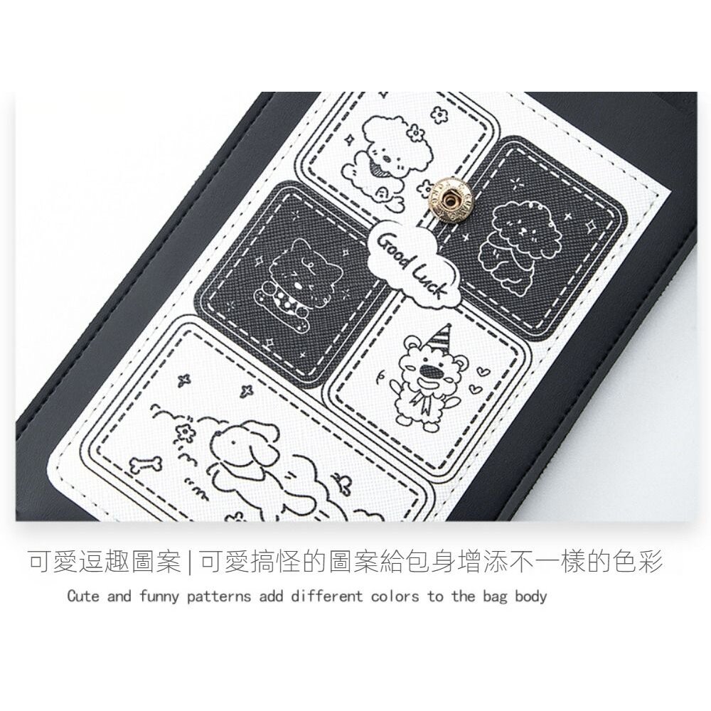 時尚印花觸控手機包 輕薄手機斜背包 頸掛 側背包 單肩女包 手機掛帶 手機套 送禮-圖片-8