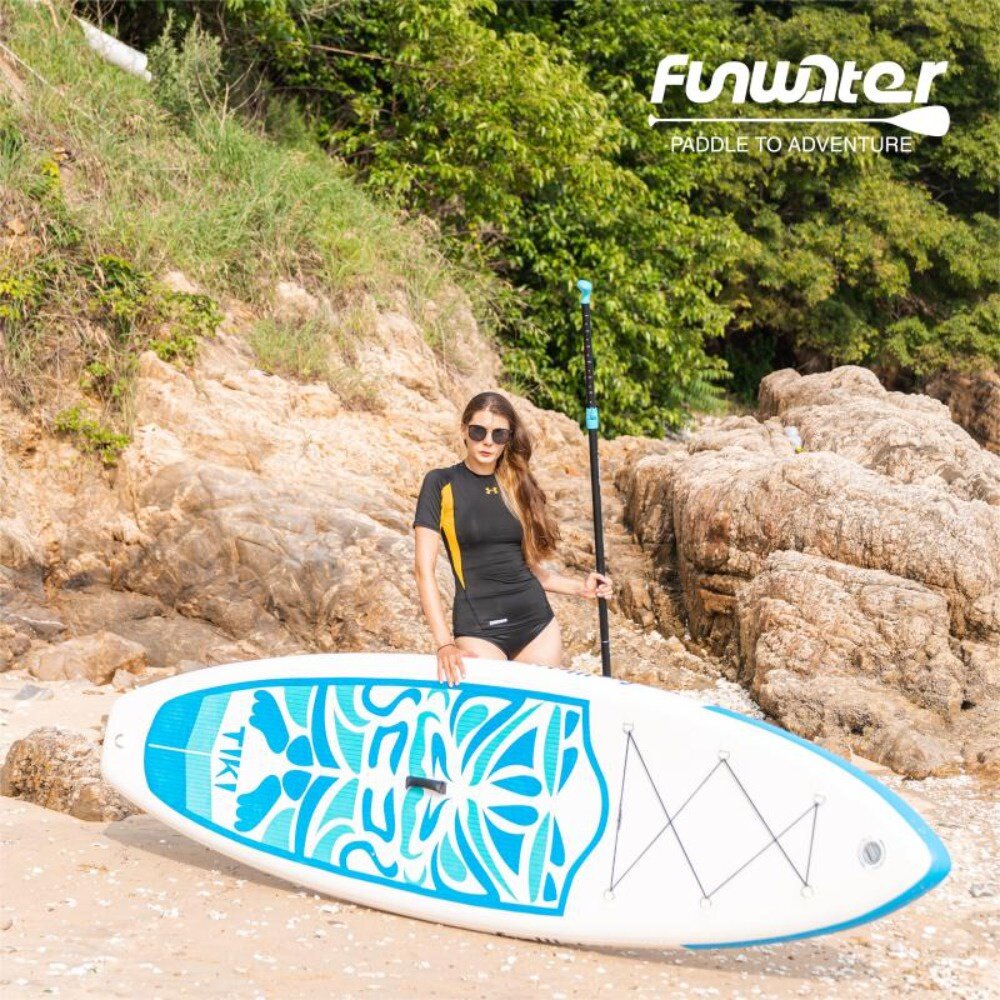 SUP充氣式立槳衝浪板 充氣漿板 家庭板 全能板 11呎10呎6 3鰭超穩定入門SUP 送禮-圖片-11