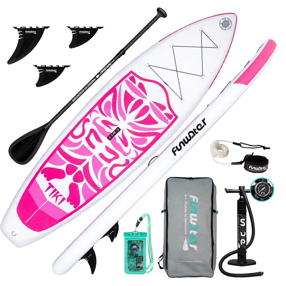 SUP充氣式立槳衝浪板 充氣漿板 家庭板 全能板 11呎10呎6 3鰭超穩定入門SUP 送禮-圖片-9