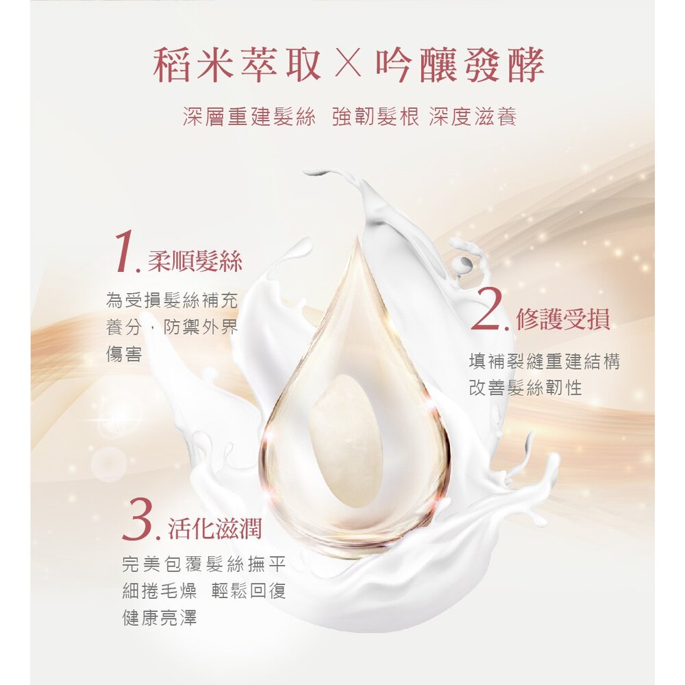 SINTER顏璽》晶米吟釀洗髮潤髮乳 保濕不流淚洗髮露 乾使兩用免沖洗護髮素 送禮-圖片-9