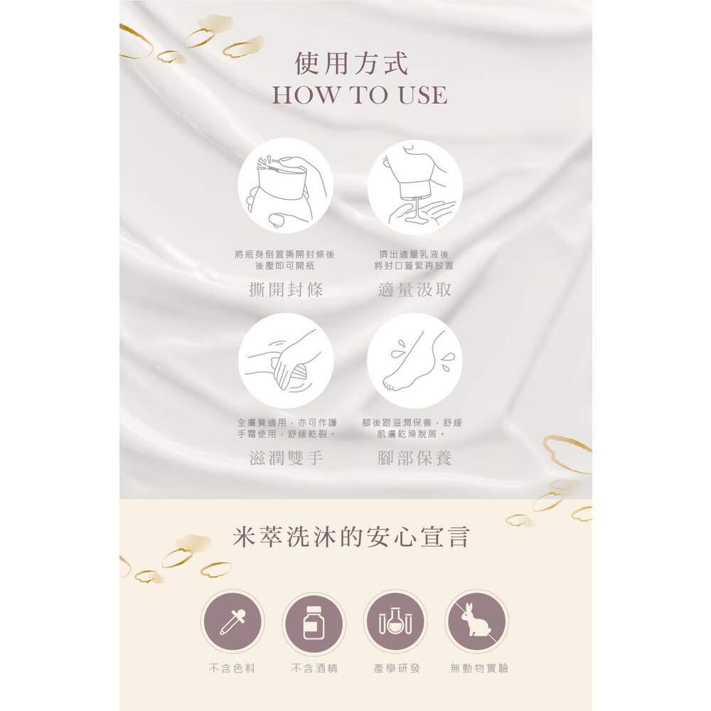 SINTER顏璽》晶米吟釀潔膚潤膚乳 敏感肌膚適用 沐浴乳 潤膚乳 胺基酸 送禮-圖片-8