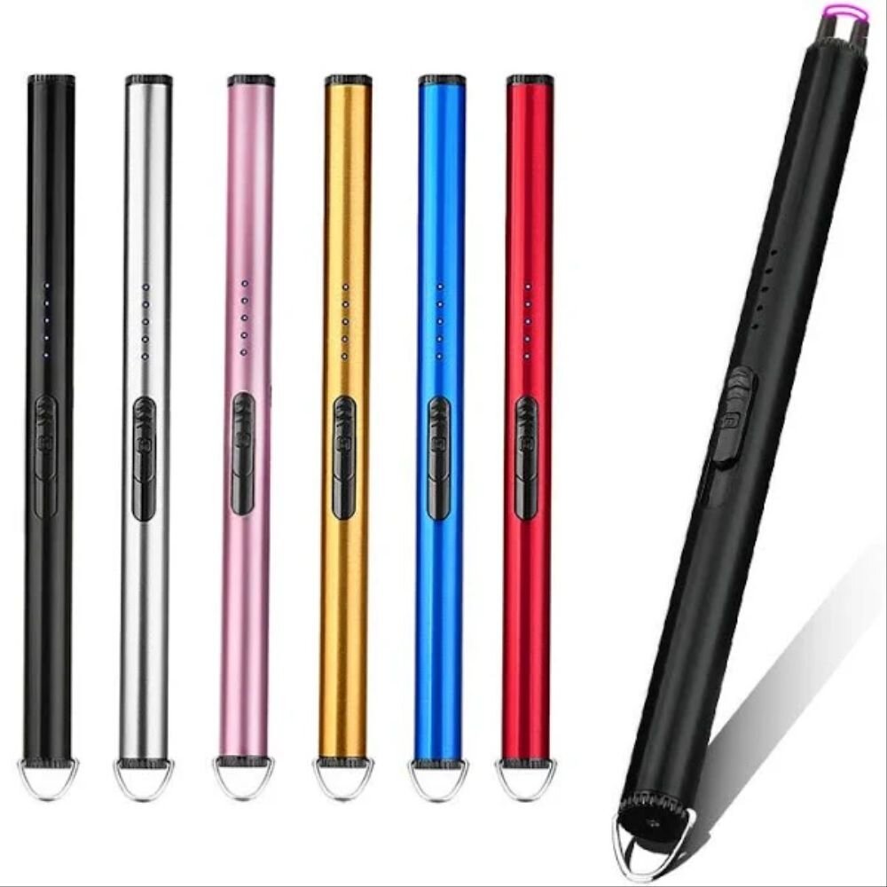 USB充電防風點火器 脈衝打火機 點火槍 點火筆 烤肉 露營 點瓦斯 送禮-圖片-1