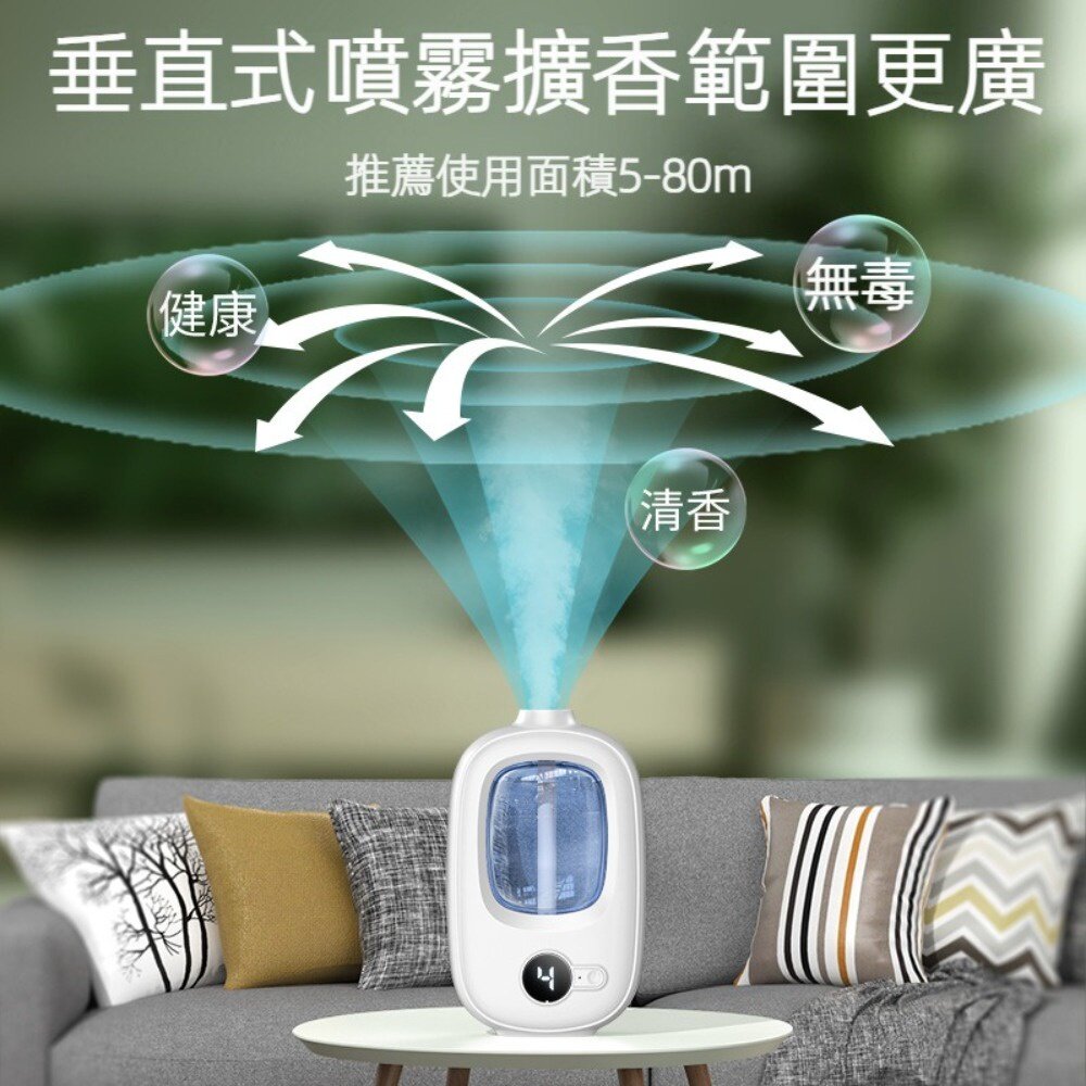 定時自動噴霧擴香機 自動噴香香薰機 家用卧室廁所酒店 智能香氛機 精油 送禮-圖片-2