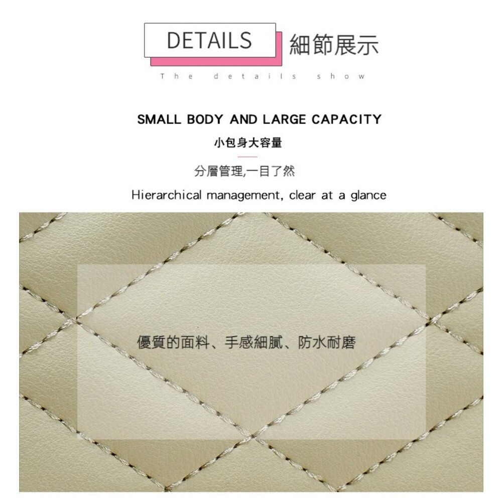 韓版時尚女用長款皮夾 女用手拿包 簡約菱格線 大空間  送禮 送禮-圖片-2