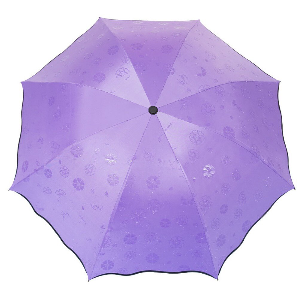 遇水開花晴雨傘 驚喜禮物 手動摺疊傘 防曬遮陽 女用折疊傘 太陽傘 防紫外線 送禮-圖片-1