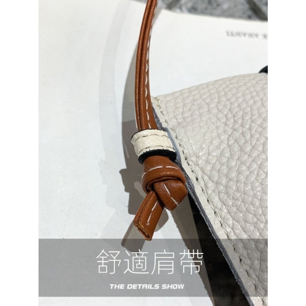 荔枝紋真皮氣質小方包 斜背包 頭層牛皮 手機包 側背包 女用單肩包 時尚優雅 送禮 送禮-圖片-6