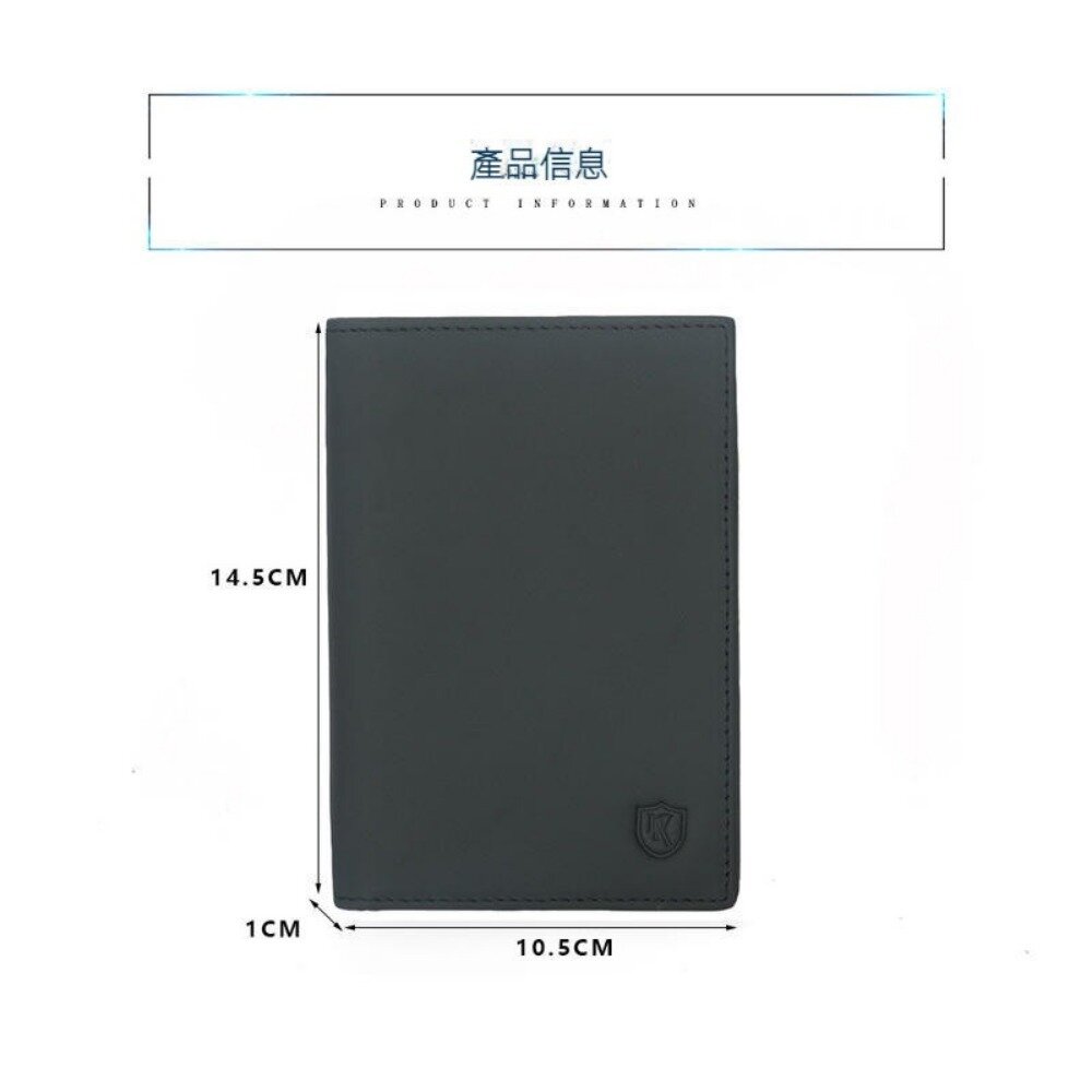 真皮防盜刷護照套 RFID牛皮護照夾 防消磁卡片包 出國錢包卡包證件包 護照收納錢包 送禮-圖片-2